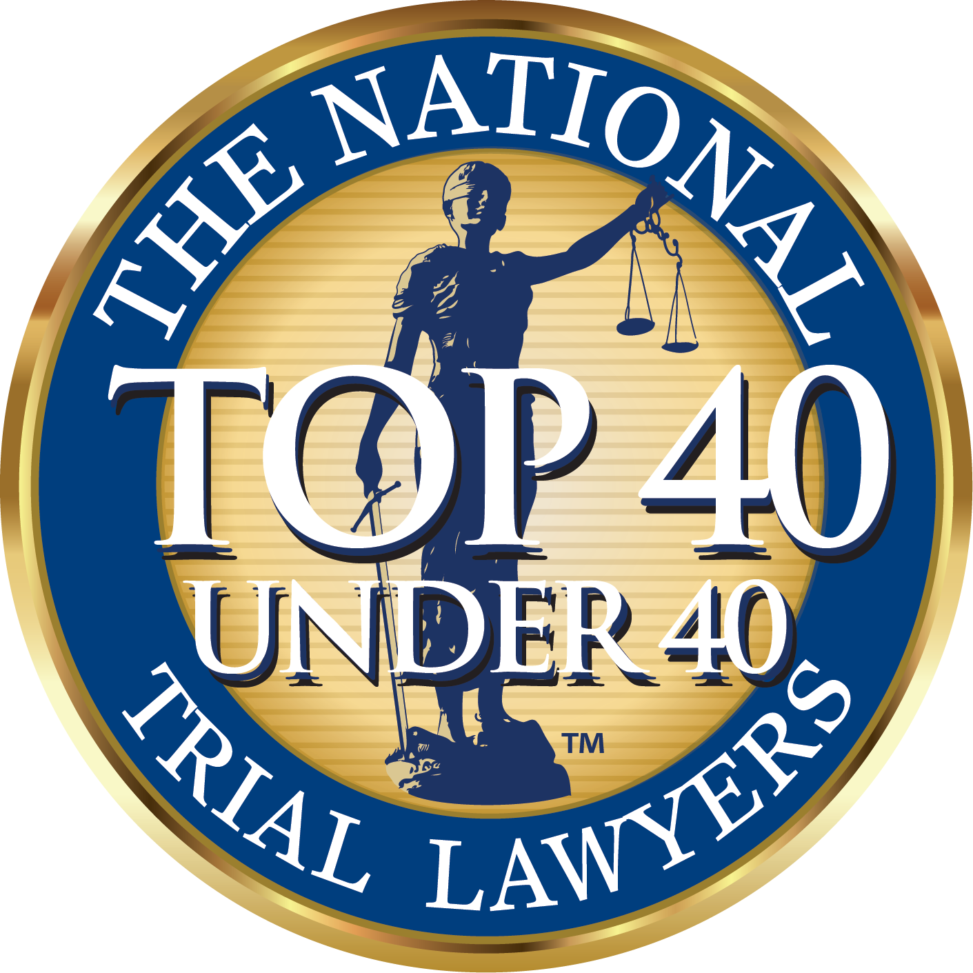 The National Trial Lawyers Top 40 under 40 Logo for Kenny Ramirez Law Firm Personal Injury Lawyers. Located at 325 W Hospitality Ln Suite 204, San Bernardino, CA 92408. (909) 515-0646