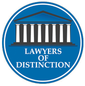 Lawyers of Distinction Logo for Kenny Ramirez Law Firm Personal Injury Lawyers. Located at 325 W Hospitality Ln Suite 204, San Bernardino, CA 92408. (909) 515-0646